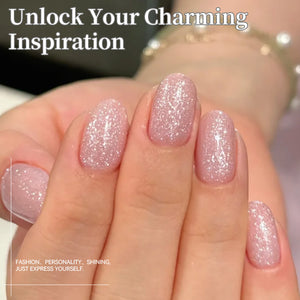 Jelly Gel TS36 Fluttering Flakes 10ml Gel Nail Polish BORN PRETTY