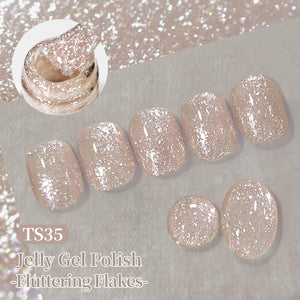 Jelly Gel Fluttering Flakes 10ml Gel Nail Polish BORN PRETTY