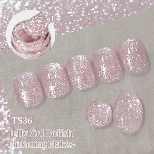 Jelly Gel Fluttering Flakes 10ml Gel Nail Polish BORN PRETTY