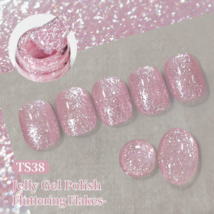 Jelly Gel Fluttering Flakes 10ml Gel Nail Polish BORN PRETTY