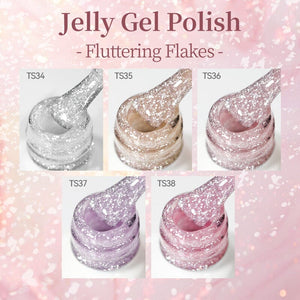 Jelly Gel Fluttering Flakes 10ml Gel Nail Polish BORN PRETTY