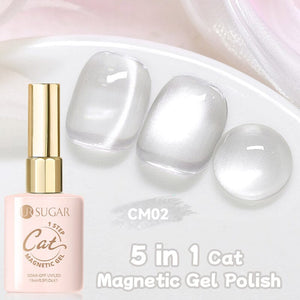 5 in 1 Cat Magnetic Gel 1 Step Gel 15ml Gel Nail Polish UR SUGAR CM02