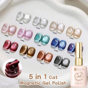 5 in 1 Cat Magnetic Gel 1 Step Gel 15ml Gel Nail Polish UR SUGAR
