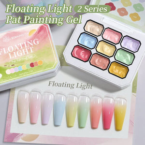 9 Colors Pat Painting Gel with Tooks Kit #04 Gel Nail Polish BORN PRETTY