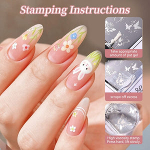 9 Colors 4 in 1 Pat Painting Gel Gel Nail Polish BORN PRETTY