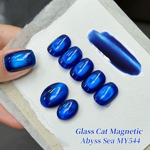 Glass Cat Magnetic Gel MY544 Abyss Sea 10ml Gel Nail Polish BORN PRETTY