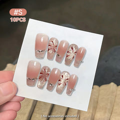 10pcs Press on Nails #06 JM320 Size S Clearance No Brand