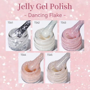 Jelly Gel TS42 Dancing Flake 10ml Gel Nail Polish BORN PRETTY