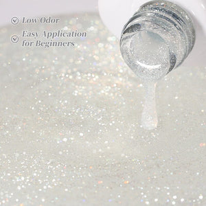 Jelly Gel TS39 Frost White 10ml Gel Nail Polish BORN PRETTY