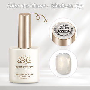Moonlight Cat Magnetic Gel MY193 Rosy White 15ml Gel Nail Polish BORN PRETTY