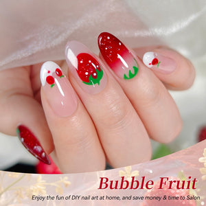 6 Colors Jelly Gel J58 Bubble Fruit 7ml Gel Nail Polish BORN PRETTY