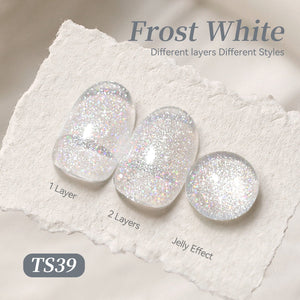 Jelly Gel TS39 Frost White 15ml Gel Nail Polish BORN PRETTY