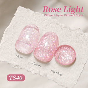 Jelly Gel TS40 Rose Light 15ml Gel Nail Polish BORN PRETTY