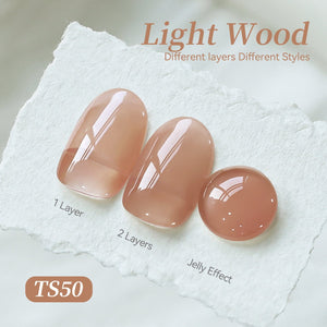 Jelly Gel TS50 Light Wood 15ml Gel Nail Polish BORN PRETTY