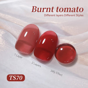 Jelly Gel TS70 Burnt tomato 15ml Gel Nail Polish BORN PRETTY