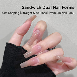 240pcs 15 Sizes Sandwich Dual Nail Forms Nail Tips BORN PRETTY