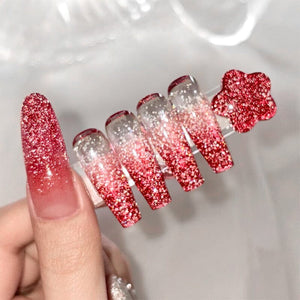 Reflective Glitter Gel SZ55 Scarlet Flame 10ml Gel Nail Polish BORN PRETTY