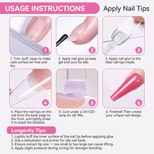 New Upgrade 6 In 1 Nail Glue Gel 15ml Gel Nail Polish BORN PRETTY