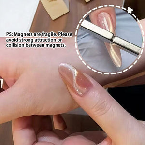 2pcs Ribbon Nail Magnets Tools & Accessories No Brand