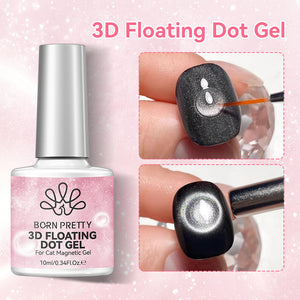 3D Floating Dot Gel & Magnetic Gel Set #01 10ml Gel Nail Polish BORN PRETTY
