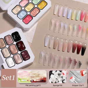 9 Colors 4 in 1 Pat Painting Gel Gel Nail Polish BORN PRETTY