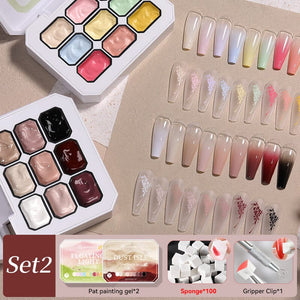 9 Colors 4 in 1 Pat Painting Gel Gel Nail Polish BORN PRETTY