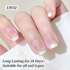 Thread Nail Gel LW32 Satin White 15ml Gel Nail Polish BORN PRETTY