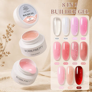 8 IN 1 Builder Gel 15ml Extension Nail Gel BORN PRETTY 11 Colors