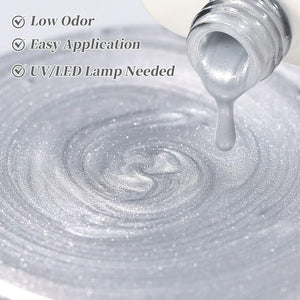 Moonlight Cat Magnetic Gel MY550 Pearl White 10ml Gel Nail Polish BORN PRETTY