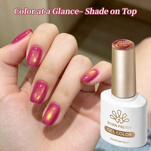 Colored Cat Magnetic Gel MY552 Grape Golden 10ml Gel Nail Polish BORN PRETTY
