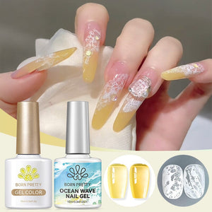 Ocean Wave Nail Gel Set 10ml Gel Nail Polish BORN PRETTY Set 9