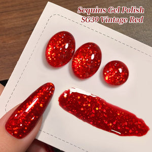 2pcs Set Glitter Gel SG39 & Cat Magnetic Gel MY03 10ml Gel Nail Polish BORN PRETTY