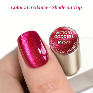 Crystal Cat Magnetic Gel MY571 Victory Goddess 15ml Gel Nail Polish BORN PRETTY