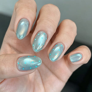 Glass Cat Magnetic Gel MY553 Lake Blue 10ml Gel Nail Polish BORN PRETTY