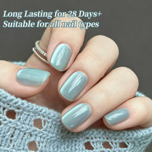Glass Cat Magnetic Gel MY553 Lake Blue 10ml Gel Nail Polish BORN PRETTY