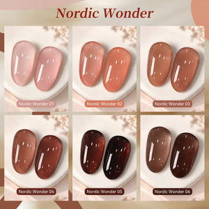 6 Colors Jelly Gel J62 Nordic Wonder 7ml Gel Nail Polish BORN PRETTY