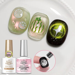 3D Floating Dot Gel & Magnetic Gel Set #04 10ml Gel Nail Polish BORN PRETTY
