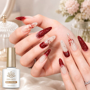 Reflective Glitter Gel SZ71 Amber Gilt 10ml Gel Nail Polish BORN PRETTY