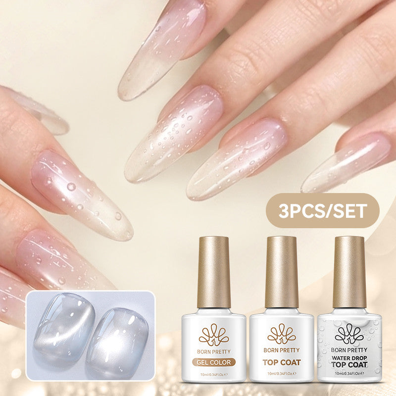 Water Drop Top Coat & Cat Magnetic Gel MY77