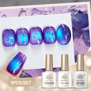 Water Drop Top Coat Set Base & Top Coat BORN PRETTY Water Drop Top Coat Set 11