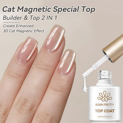 Cat Magnetic Special Top Coat 10ml Base & Top Coat BORN PRETTY