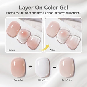 Milky Top Coat 15ml Base & Top Coat BORN PRETTY