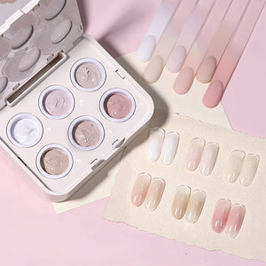 6 Colors Pat Painting Gel Husk Breeze Gel Nail Polish BORN PRETTY