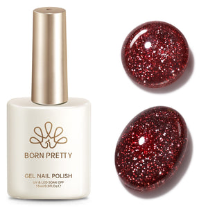 Reflective Gel SZ71 Amber Gilt 15ml Gel Nail Polish BORN PRETTY