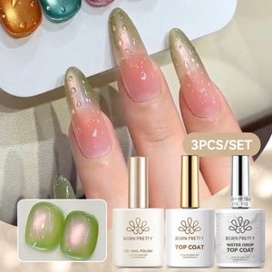 Water Drop Top Coat Set 15ml Base & Top Coat BORN PRETTY