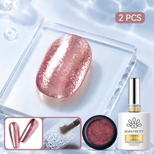 Water Ripple Top Coat Set 15ml Base & Top Coat BORN PRETTY Set 15