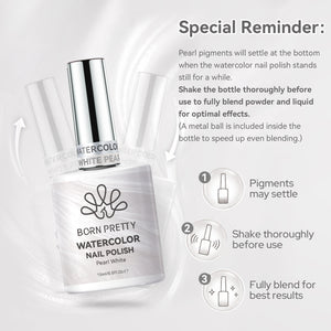 2pcs Set Watercolor Nail Polish & Sculpting Gel