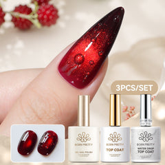 Water Drop Top Coat Set #11 MY377 15ml Base & Top Coat BORN PRETTY