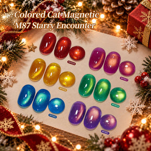 6 Colors Colored Cat Magnetic Gel M87 Starry Encounter 7ml Gel Nail Polish BORN PRETTY