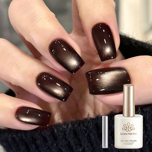 Colored Cat Magnetic Gel MY690 Desert Coffee 15ml Gel Nail Polish BORN PRETTY